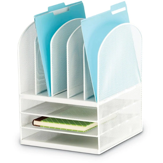Onyx™ Mesh Desk Organizer 3 Horizontal 5 Upright 4 Onyx™ Mesh Desk Organizer 3 Horizontal 5 Upright - Image 2