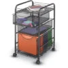 Onyx™ Mesh File Cart With 1 File Drawer And 2 Small Drawers -Office Supplies Shop SBR 513 1