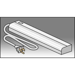 15 Watt Fluorescent Light Fixture For Pedestal Base Study Carrel