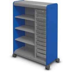 Cascade® Mega-Tower W/ Twelve 3" SW Totes & Shelves