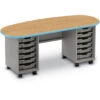 Cascade® 28x72 Double Bullet Teacher Desk 12x3" 1 Cascade® 28x72 Double Bullet Teacher Desk 12x3" -Office Supplies Shop SCTC D1823 1
