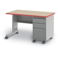 Cascade® Single Box/Box/File Pedestal Teacher Desk