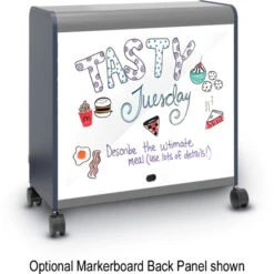 Cascade® Mega-Cabinet W/ Twenty-Four 3" SW Totes - Casters -Office Supplies Shop SCTC T12 3