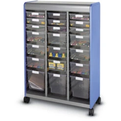 Cascade® Mega-Tower W/ Nine 3", Nine 6", & Three 12" SW Totes - Casters