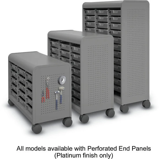 Cascade® Mini-Case W/ Five 3" EW Totes - Casters 5 Cascade® Mini-Case W/ Five 3" EW Totes - Casters - Image 3