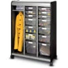 Cascade® Open Wardrobe W/ Six 3", Six 6", & Two 12" EW Totes - Casters