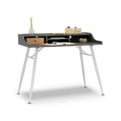 Woodford 45" Modern, Secretary/Writing/Laptop Desk With Storage Hutch -Office Supplies Shop SDCD W26 2