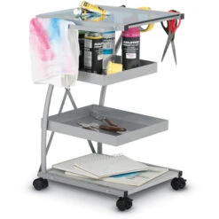 Triflex®Mobile Metal, 4-Shelf Art And Craft Taboret/ Organizer Cart -Office Supplies Shop SDTF M4T 2
