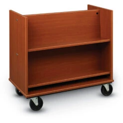 I.D.Systems® - Library - Sloped Shelf Book Truck - 36Wx36Hx20D