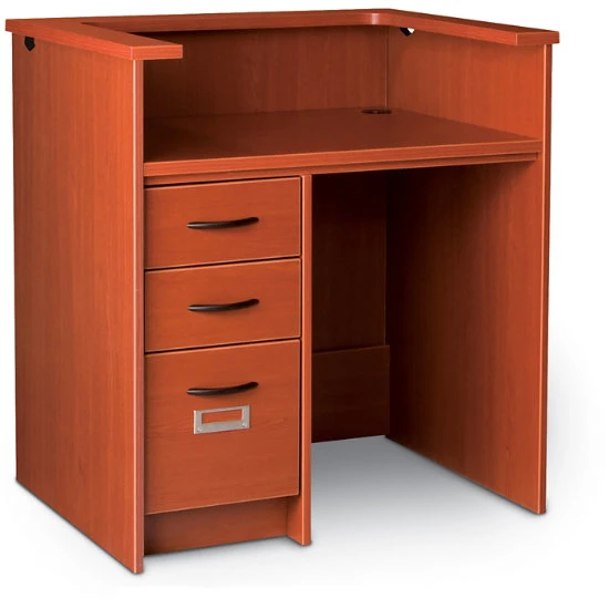 I.D.Systems® - Library - Circulation Desk - Single Pedestal W/ Patron Ledge - 42"Wx40Hx30D 3 I.D.Systems® - Library - Circulation Desk - Single Pedestal W/ Patron Ledge - 42"Wx40Hx30D