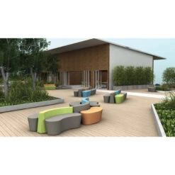 Flowform® Outdoor Curved Divider - 20"x60"x27.5" -Office Supplies Shop SFR UCBD 3