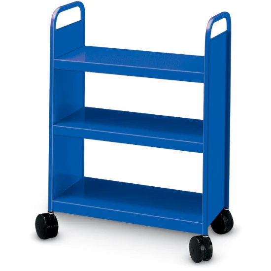 Booktruck - Three Flat Shelf Truck - 18"x36"x43" 3 Booktruck - Three Flat Shelf Truck - 18"x36"x43"