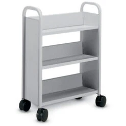 Booktruck - Three Sloping Shelf Truck (Narrow) - 14"x24"x43"
