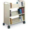 Booktruck - Six Sloping Shelf Truck - 18"x36"x43" 2 Booktruck - Six Sloping Shelf Truck - 18"x36"x43" -Office Supplies Shop SLBT 6S 1