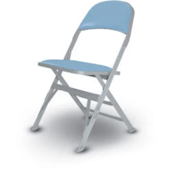 Spectator Folding Chair W/ 1-1/2" Thick Upholstered Seat