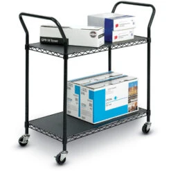 Wire Utility Cart 2 Shelf