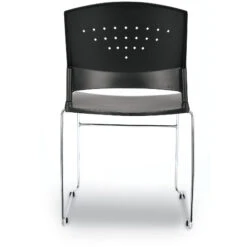 B1400 Black Stack Chair With Chrome Frame -Office Supplies Shop SSBC 14 4