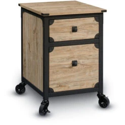 Steel River® Collection File Pedestal In Milled Mesquite