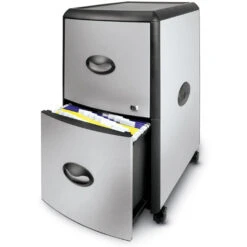 2-Drawer Metal/Plastic Filing Cabinet