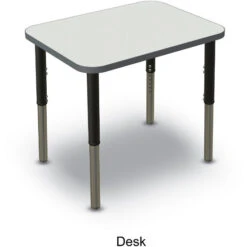 Classroom Set (24) Desk, 20"x32" Rectangle, White Dry Erase; (24) Synergy Stack Chair -Office Supplies Shop TSY 23G M 24 2