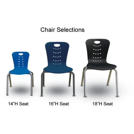 Classroom Set (24) Desk, 23"x40" Triangle, White Dry Erase; (24) Synergy Stack Chair 5 Classroom Set (24) Desk, 23"x40" Triangle, White Dry Erase; (24) Synergy Stack Chair - Image 3