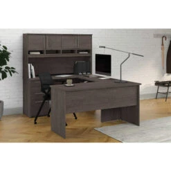 Innova U Or L-Shaped Desk W/ Hutch -Office Supplies Shop UOS 854 6