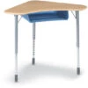 ZUMA® Series - ZBOOM Desk 28" X 28" Hard Plastic Top With Bookbox (22" - 34"H) -Office Supplies Shop VZD LB 1