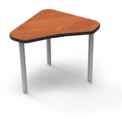 ELO® Connect 4 Desk, Beveled Lotz Armor Edge™ Top, 3- 2" Straight Round Jr. Adjustable Legs