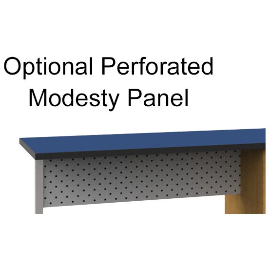 Universal Appleton Teacher's Desk With Rectangle Top, Tote Storage And ELS Leg 4 Universal Appleton Teacher's Desk With Rectangle Top, Tote Storage And ELS Leg - Image 2