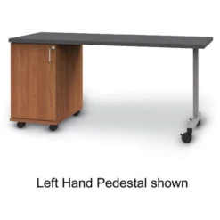 Appleton Teacher's Desk With Rectangle Top, Single Door Cabinet And UNET Leg