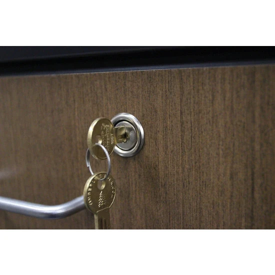 Universal Appleton Teacher's Desk With Rectangle Top, 2 Drawers, 1 File Cabinet And ELS Leg 4 Universal Appleton Teacher's Desk With Rectangle Top, 2 Drawers, 1 File Cabinet And ELS Leg - Image 2