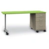 Universal Appleton Teacher's Desk With Rectangle Top, 2 Drawers, 1 File Cabinet And UNET Leg -Office Supplies Shop WBIF 7195U 1
