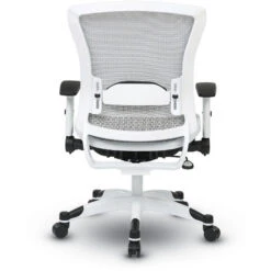 Space® Seating White Frame Managers Chair With Mesh Seat & Back -Office Supplies Shop WFMC MS 4