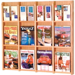 Divulge™ Wall Display For 12 Magazines Or 24 Brochures