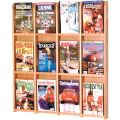 Divulge™ Wall Rack For 12 Magazines